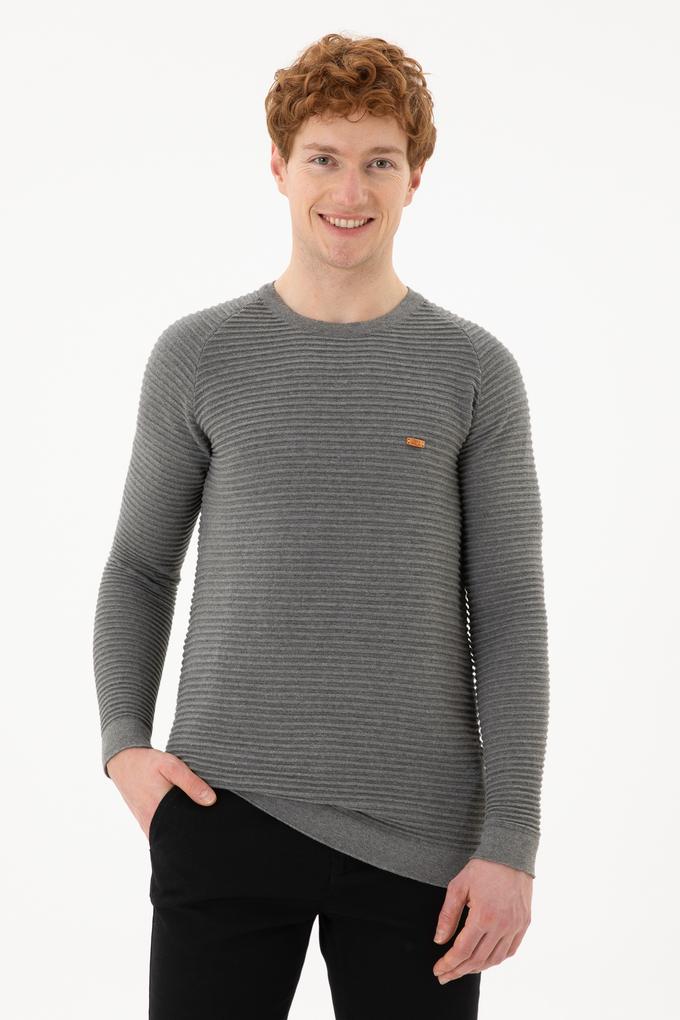 Erkek Gri Melanj Kazak