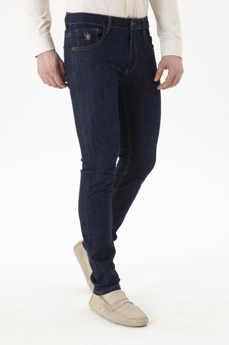 Erkek Koyu Mavi Jean Pantolon