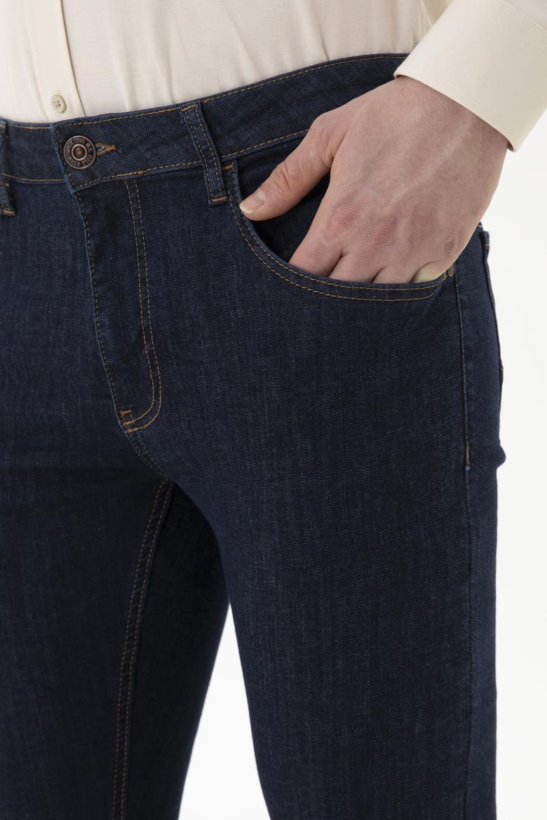 Erkek Koyu Mavi Jean Pantolon - 50286449044