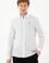 Erkek Baskılı Beyaz Gömlek
