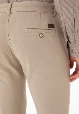Erkek Slim Fit Taş Kanvas Pantolon - 50256578041