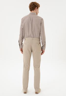 Erkek Slim Fit Taş Kanvas Pantolon - 50256578041