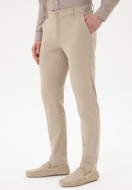 Erkek Slim Fit Taş Kanvas Pantolon - 50256578041