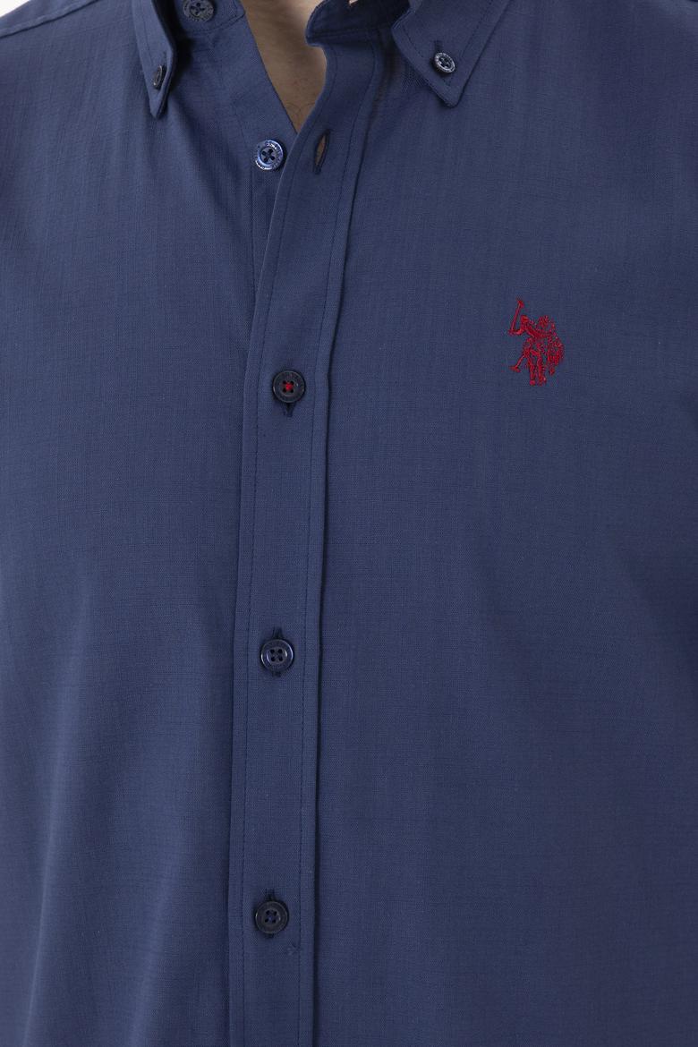 Erkek Lacivert Kısa Kollu Gömlek - 50288646010