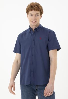 Erkek Lacivert Kısa Kollu Gömlek - 50288646010