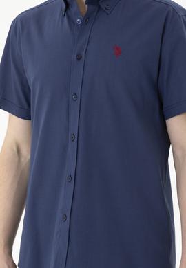 Erkek Lacivert Kısa Kollu Gömlek - 50288646010