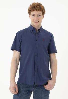 Erkek Lacivert Kısa Kollu Gömlek - 50288646010