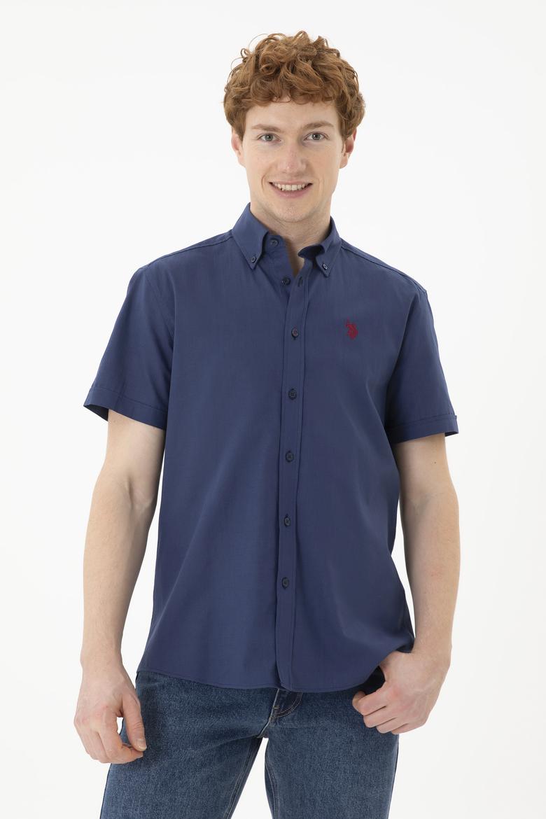 Erkek Lacivert Kısa Kollu Gömlek - 50288646010