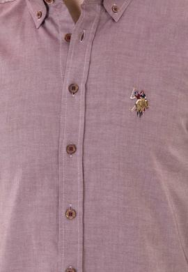 Erkek Vişne Uzun Kollu Basic Gömlek - 50256694128