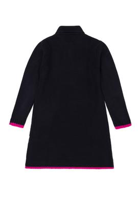 Kız Çocuk Lacivert Polo Yaka Uzun Kollu Triko Elbise - 50276996014