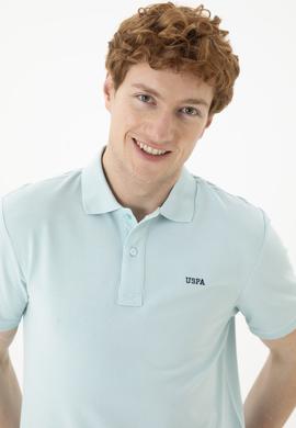 Erkek Su Yeşili Basic Tişört - 50284641059