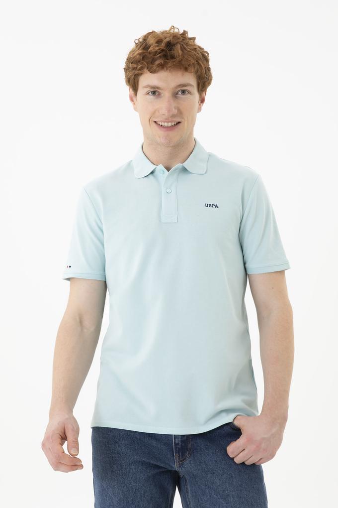 Erkek Su Yeşili Basic Tişört