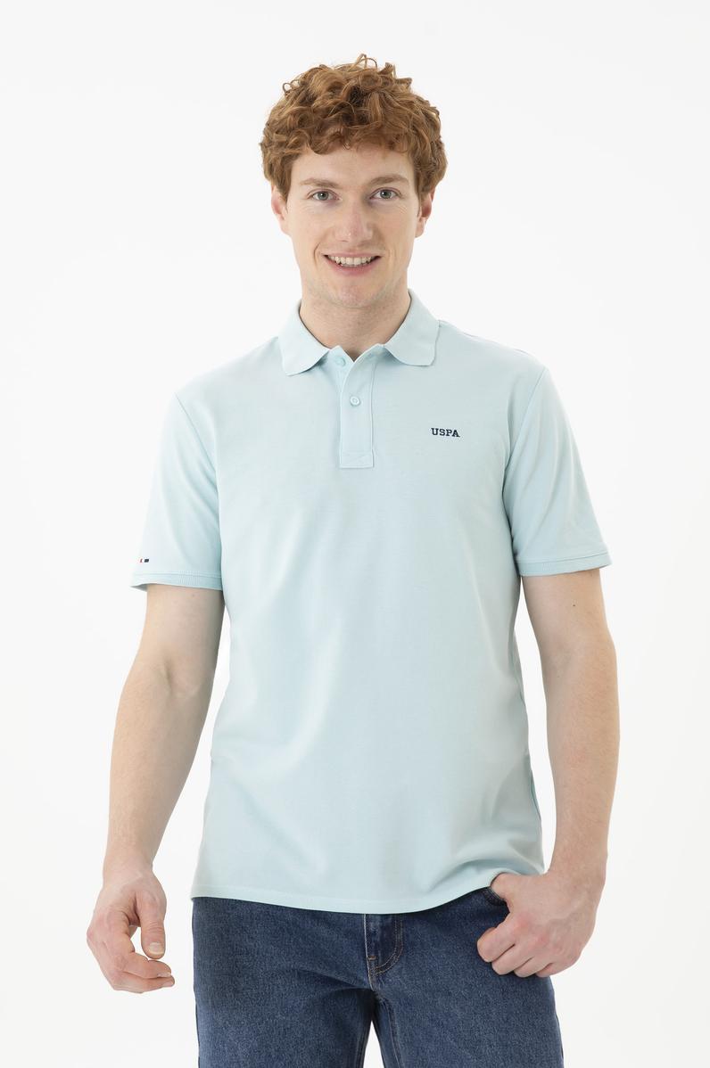 Erkek Su Yeşili Basic Tişört