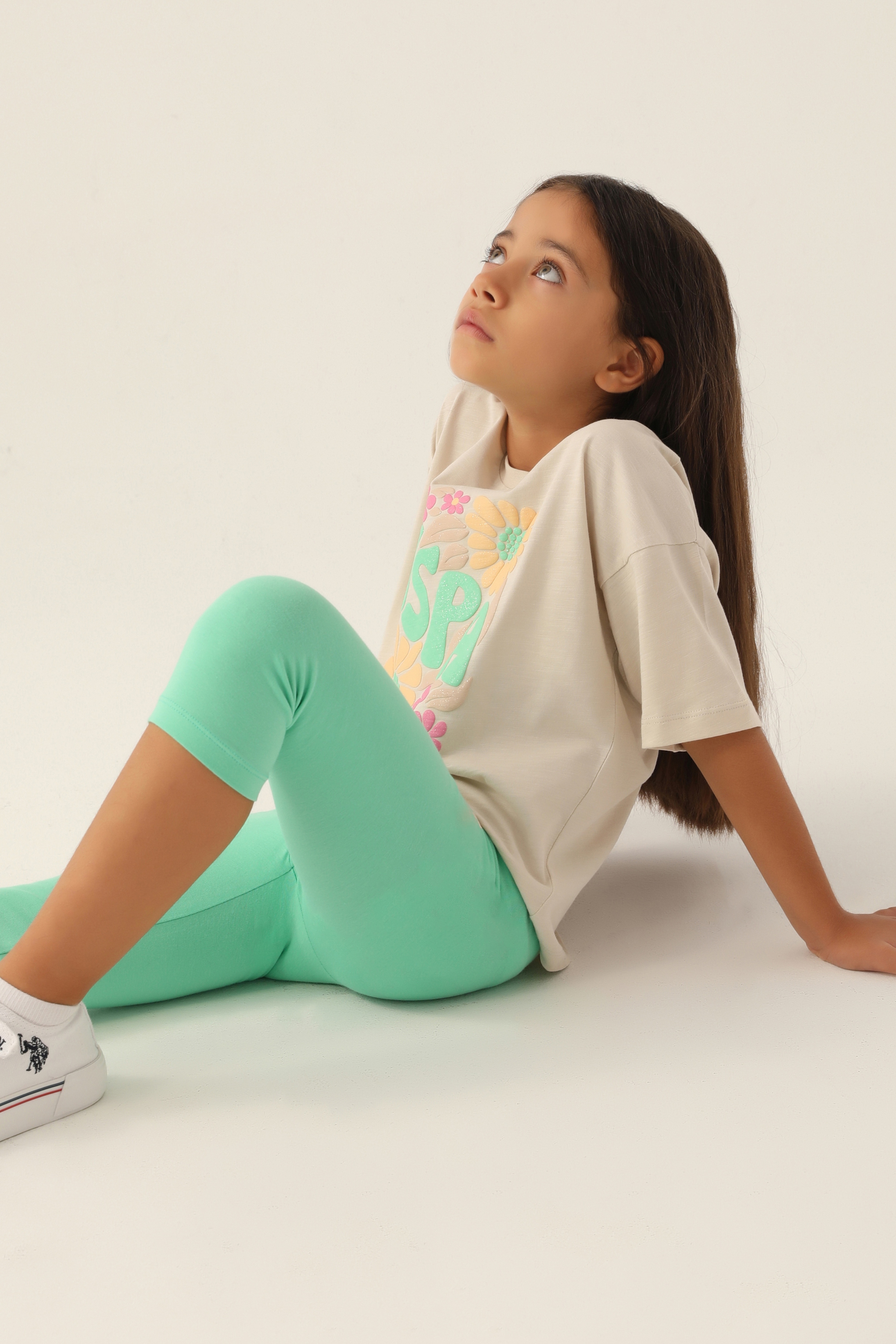 Kız Çocuk Bej Pijama Takımı