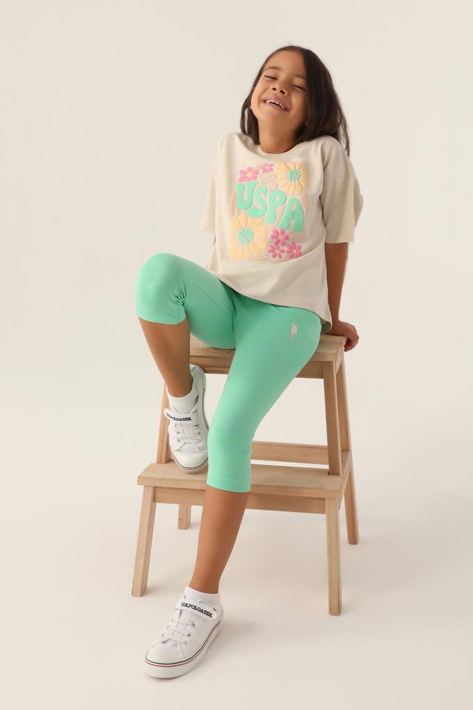 Kız Çocuk Bej Pijama Takımı