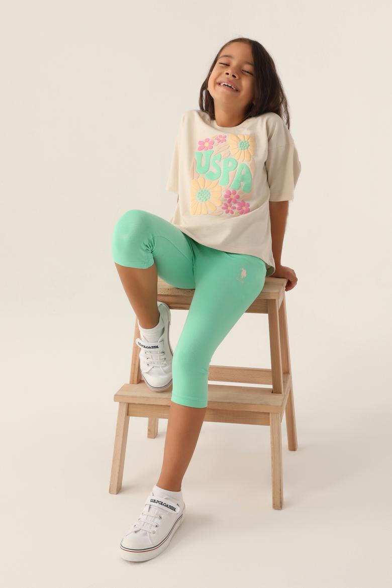 Kız Çocuk Bej Pijama Takımı