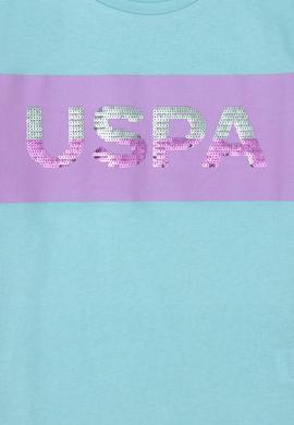 Kız Çocuk Mint Bisiklet Yaka Tişört - 50288456017