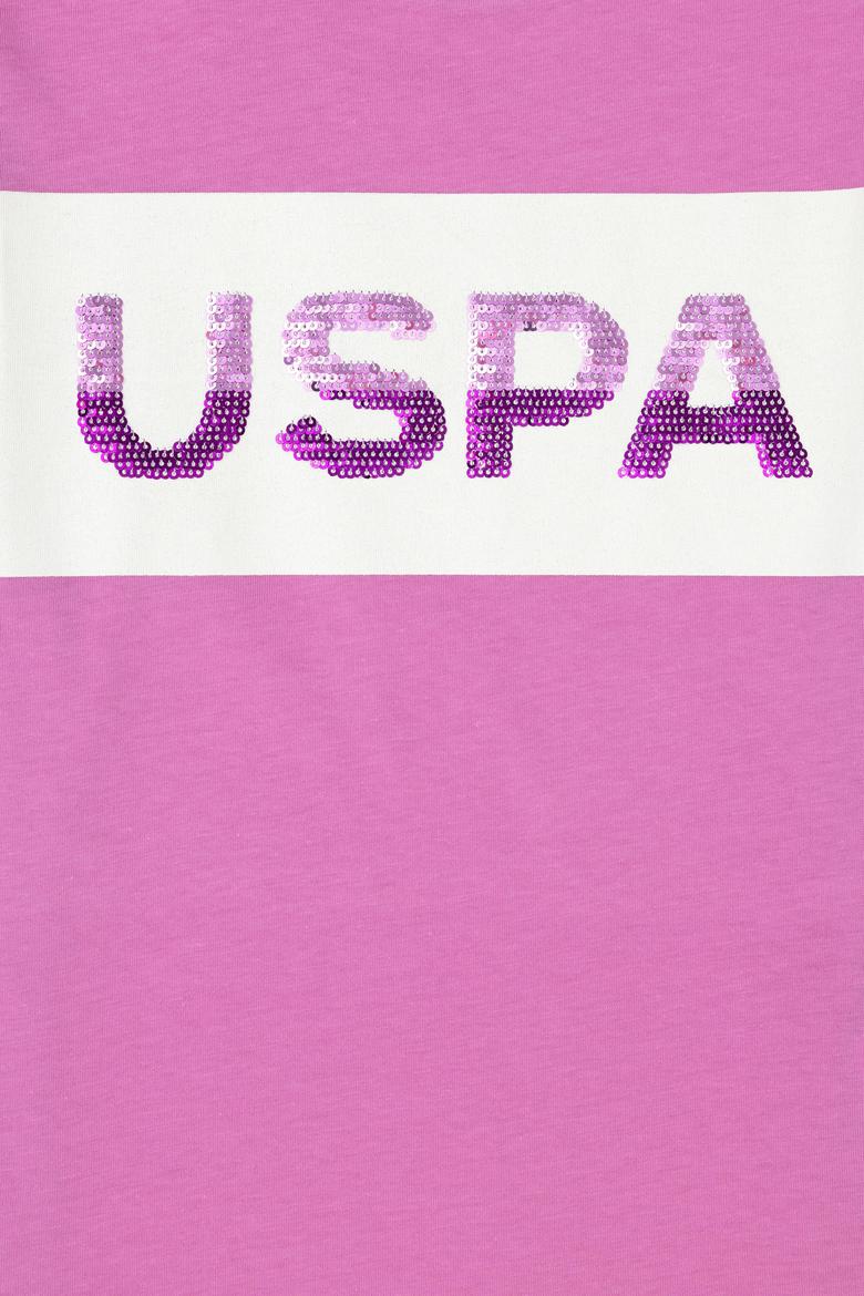 Kız Çocuk Menekşe Bisiklet Yaka Tişört - 50288456030