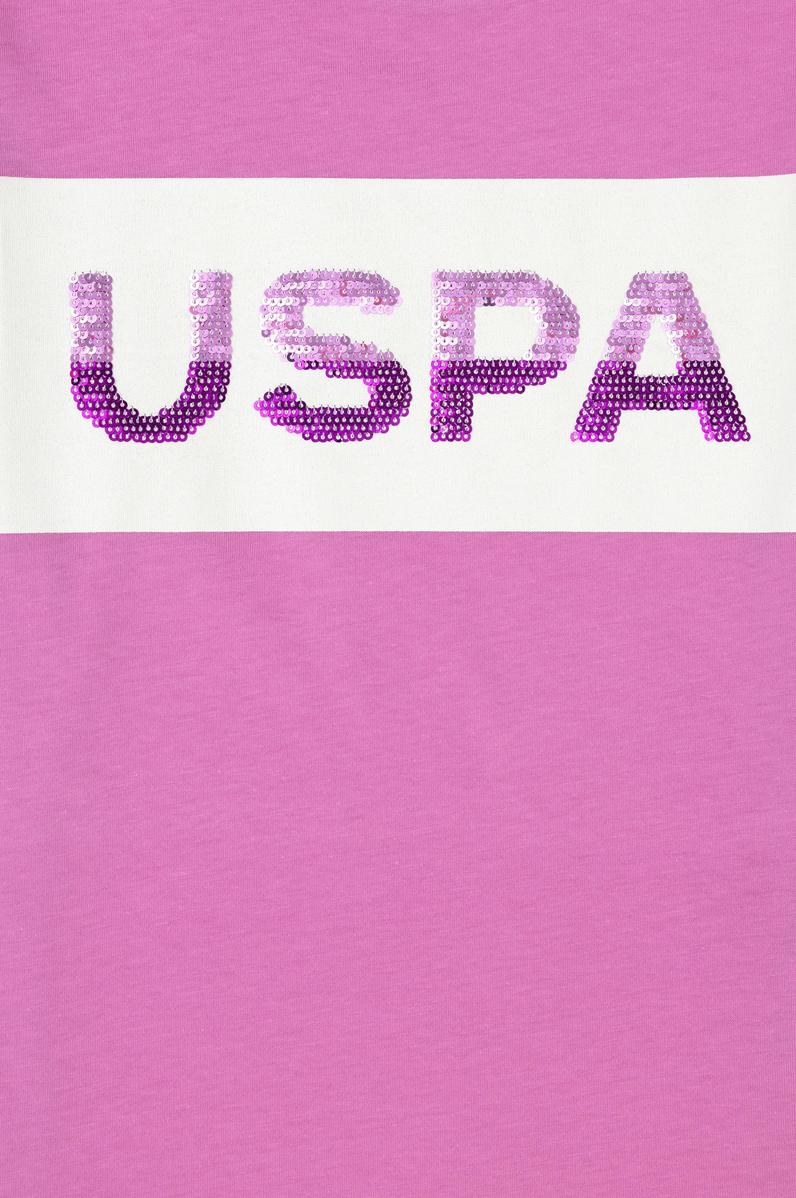 Kız Çocuk Menekşe Bisiklet Yaka Tişört