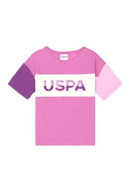 Kız Çocuk Menekşe Bisiklet Yaka Tişört - 50288456030