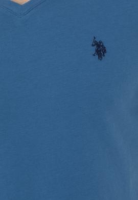 Erkek Petrol V Yaka Basic Tişört - 50248506034