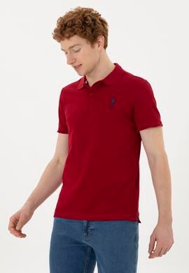 Erkek Bordo Basic Tişört - 50263238094