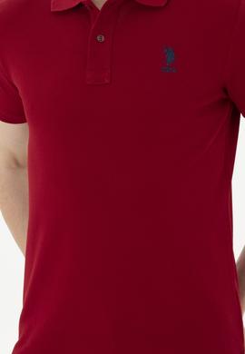 Erkek Bordo Basic Tişört - 50263238094