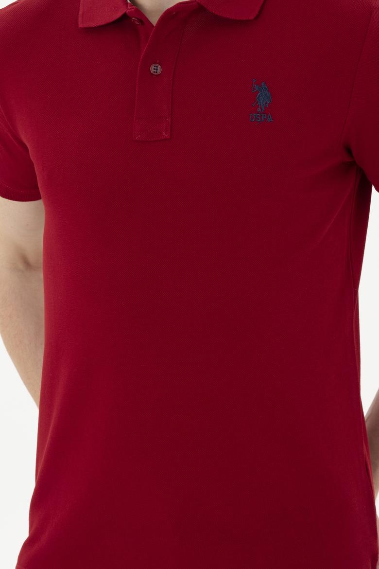 Erkek Bordo Basic Tişört - 50263238094