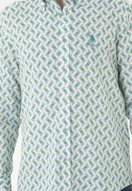 Erkek Mint Uzun Kollu Gömlek - 50284900017