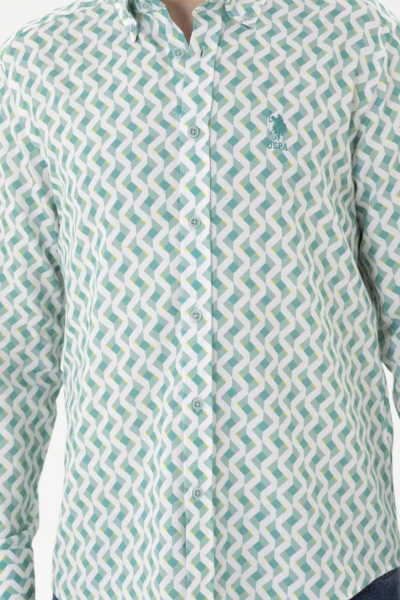 Erkek Mint Uzun Kollu Gömlek - 50284900017