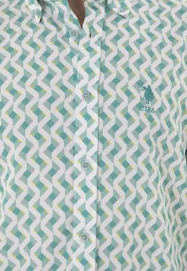 Erkek Mint Uzun Kollu Gömlek - 50284900017