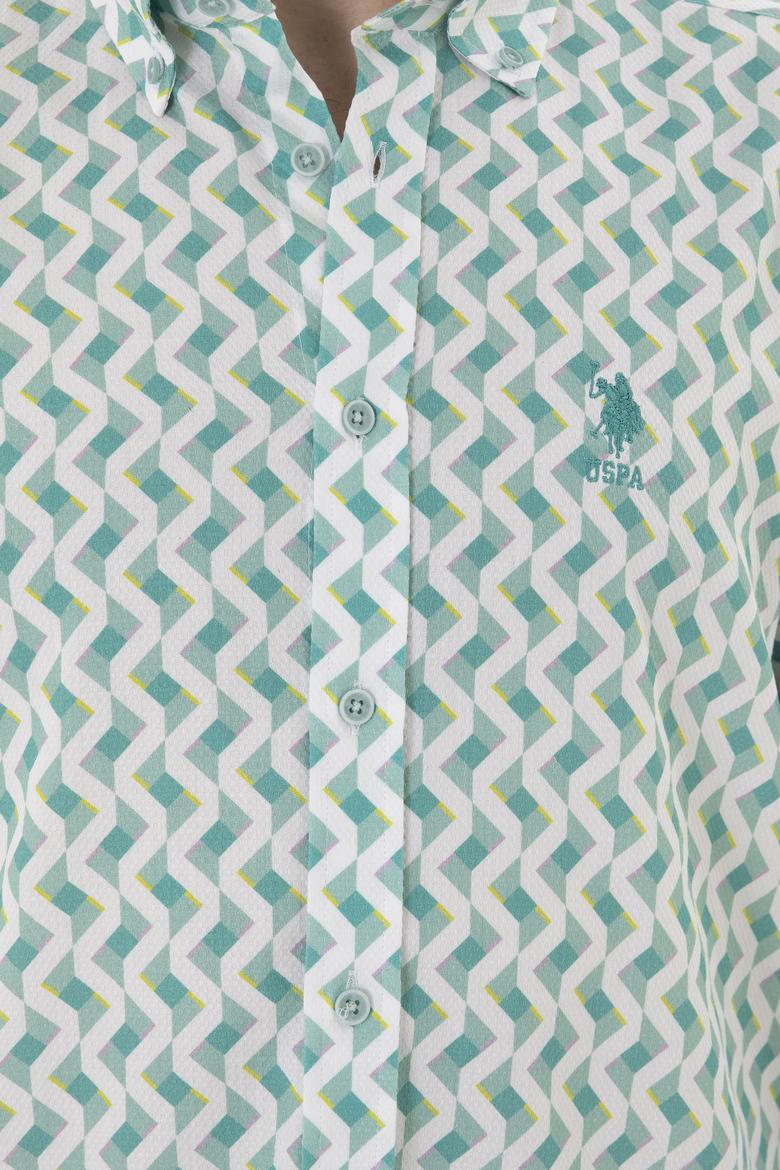 Erkek Mint Uzun Kollu Gömlek - 50284900017