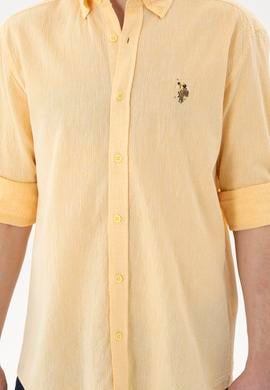 Erkek Sarı Uzun Kollu Gömlek - 50263359042