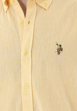 Erkek Sarı Uzun Kollu Gömlek - 50263359042