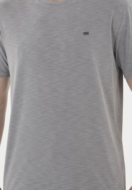 Erkek Koyu Gri Basic Tişört - 50285294071