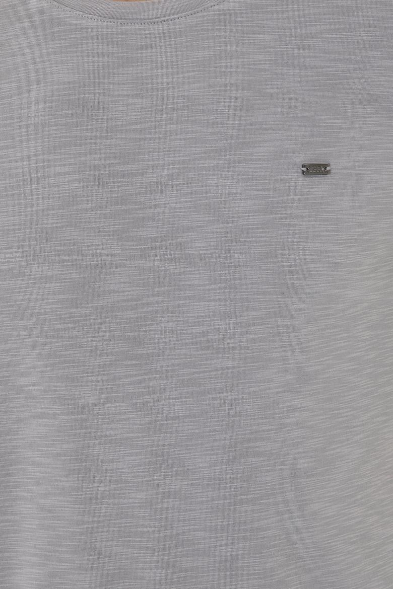 Erkek Koyu Gri Basic Tişört - 50285294071