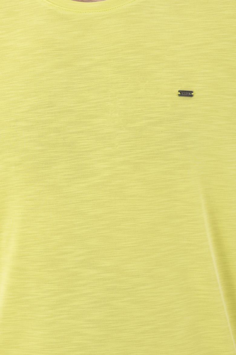 Erkek Regular Fit Bisiklet Yaka Fıstık Yeşili Basic Tişört - 50285294089