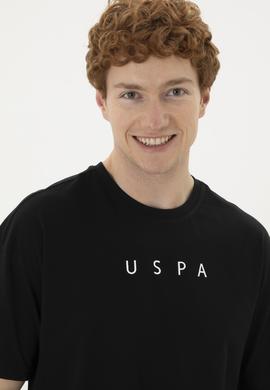 Erkek Comfort Fit Bisiklet Yaka Siyah Tişört - 50282029047