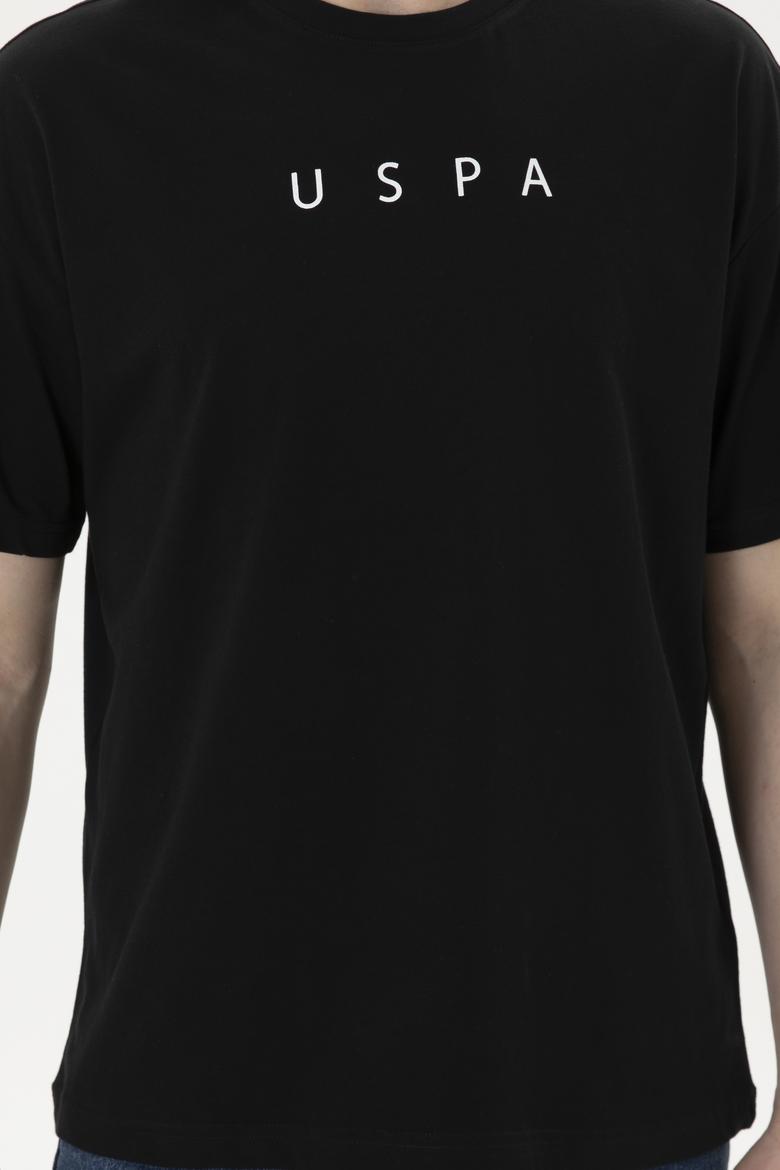 Erkek Comfort Fit Bisiklet Yaka Siyah Tişört - 50282029047