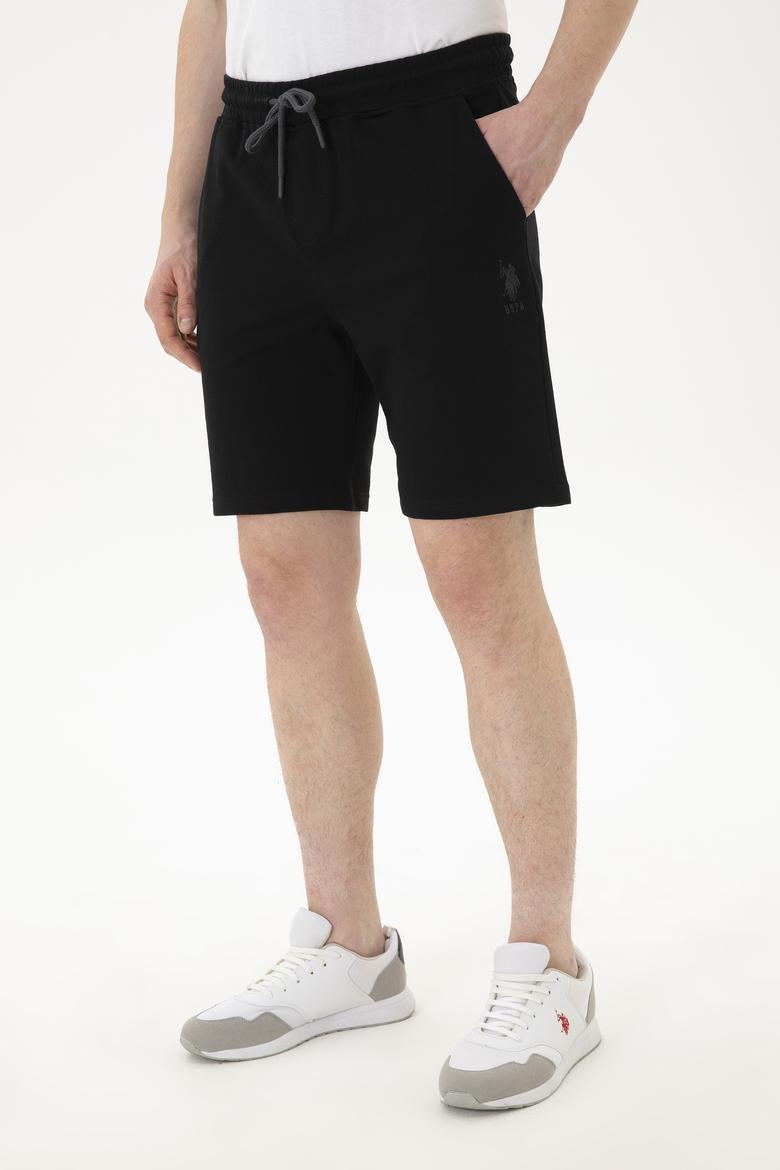 Erkek Siyah Örme Şort - 50279636008