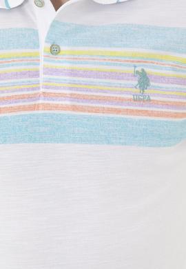 Erkek Regular Fit Polo Yaka Beyaz Tişört - 50281516008