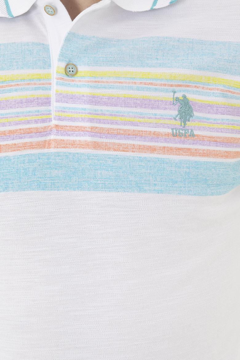 Erkek Regular Fit Polo Yaka Beyaz Tişört - 50281516008