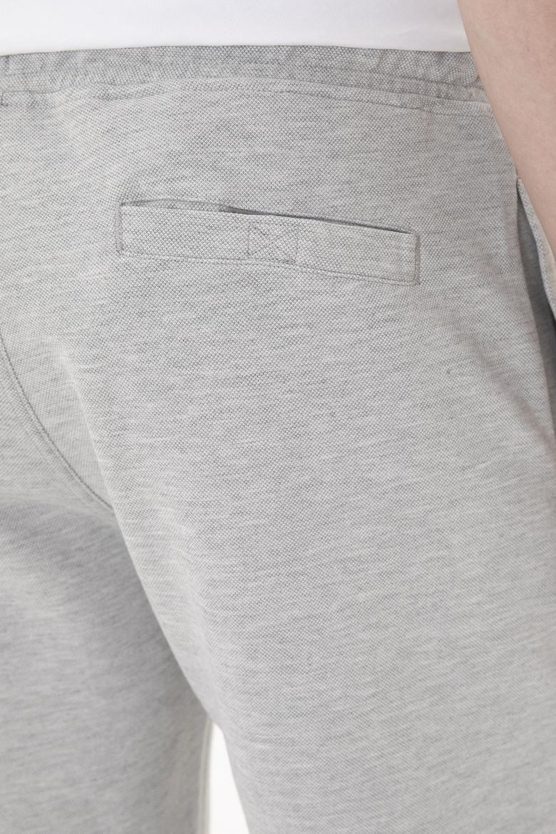 Erkek Gri Melanj Örme Şort - 50282240038