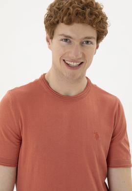 Erkek Slim Fit Bisiklet Yaka Pudra Kazak - 50280428044