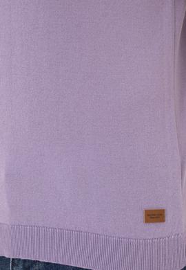 Erkek Slim Fit Bisiklet Yaka Lila Kazak - 50280430035