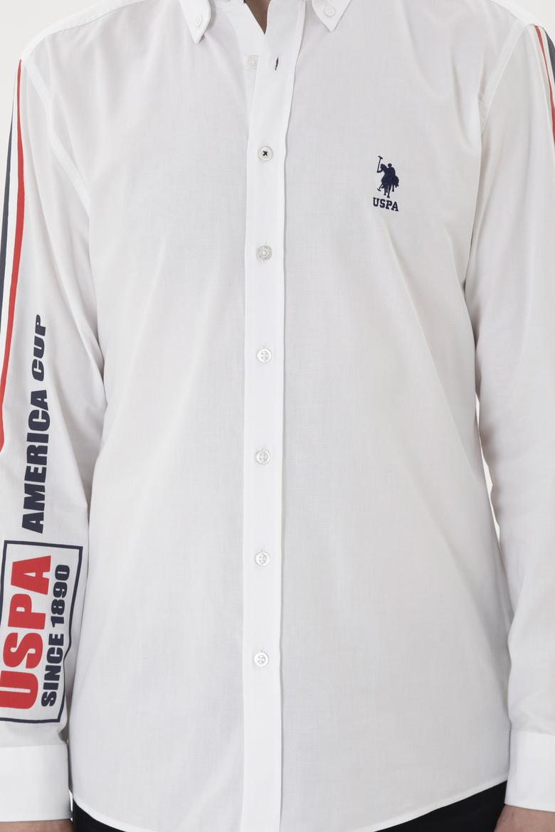 Erkek Beyaz Uzun Kollu Gömlek - 50264309014