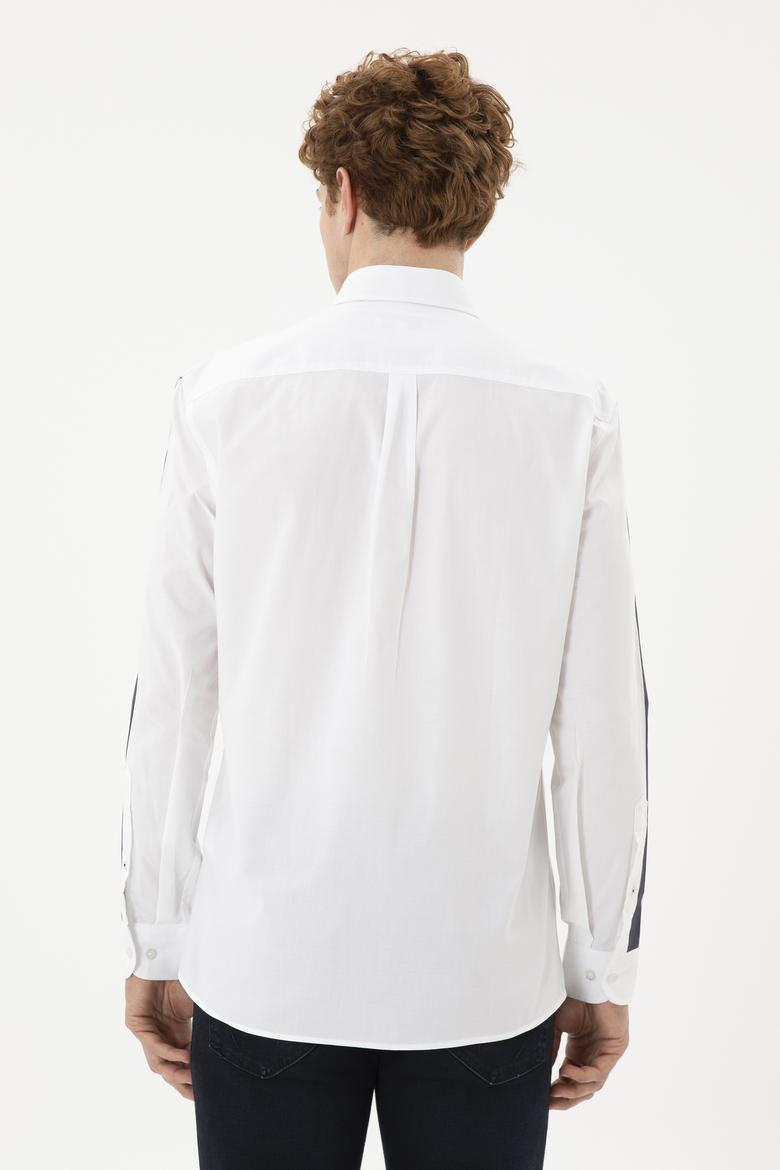 Erkek Beyaz Uzun Kollu Gömlek - 50264309014