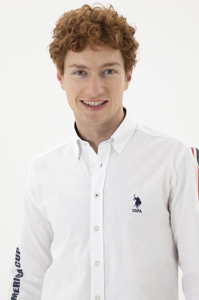 Erkek Beyaz Uzun Kollu Gömlek