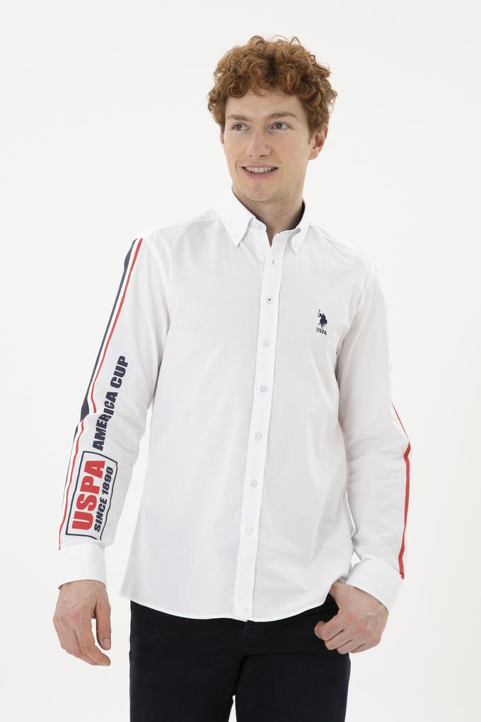 Erkek Beyaz Uzun Kollu Gömlek