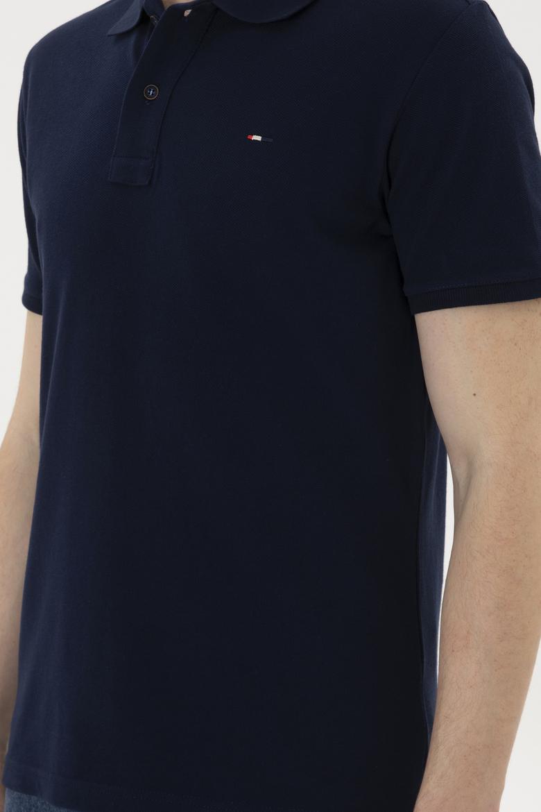 Erkek Lacivert Basic Tişört - 50286724018